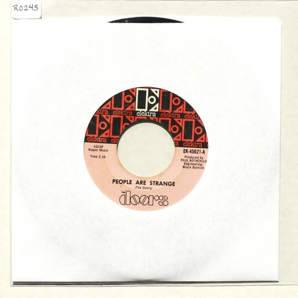 The Doors People Are Strange/Unhappy Girl 45 rpm Vinyl 7" Single Record EK-45621 - Picture 9 of 9
